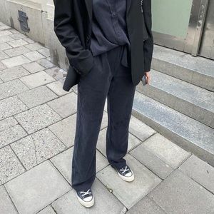 Small Djerf Avenue On The Go Pants in Ash